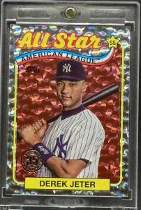 Derek Jeter Rare Diamond Foil Topps Card