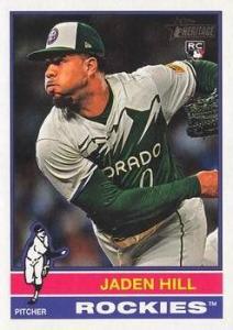 Jaden Hill 2025 Topps Heritage #398 Rookie Card