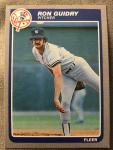 1985 Fleer Ron Guidry Baseball Card #129 Yankees