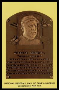 Wilbert Robinson Gold Hall of Fame Postcard