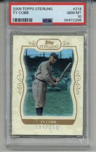 2008 Topps Sterling Ty Cobb #214 PSA 10