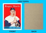 Roger Maris 1958 Style Yankees Art Card