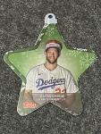 2021 Topps Holiday Ornament Clayton Kershaw Card