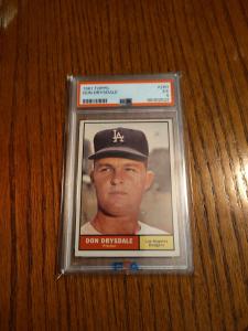 1961 Topps Don Drysdale PSA 5 Card