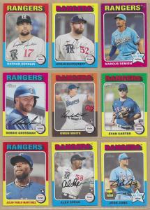 2024 Topps Heritage Texas Rangers Team Set (23)