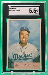1954 Bowman Duke Snider Baseball Card SGC 5.5