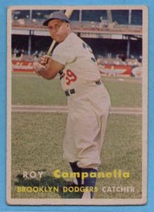 1957 Topps Roy Campanella Brooklyn Dodgers Card