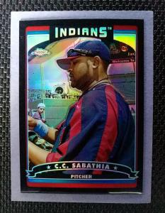 2006 Topps Chrome Black Refractor C.C. Sabathia #134