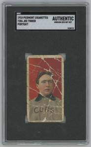 Joe Tinker 1910 T206 Piedmont Chicago Cubs Card