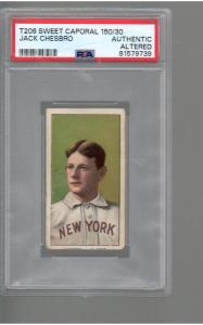 1909 T206 Jack Chesbro Sweet Caporal Card