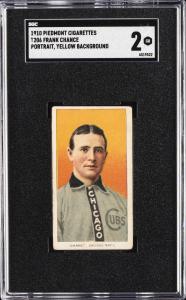 1910 T206 Frank Chance Piedmont Cigarettes Card