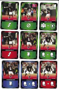 2025 Atlanta Falcons UNO Football Cards Set