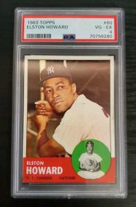 1963 Topps Elston Howard Baseball Card #60