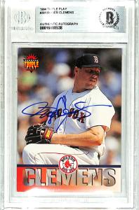 1994 Roger Clemens Signed Red Sox Card #201