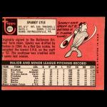 Sparky Lyle 1969 Topps Rookie Baseball Card