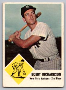1963 Fleer Bobby Richardson Yankees Card #25