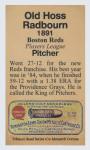 Old Hoss Radbourne Boston Players League Card
