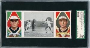 1912 T202 Hassan Triple Folders Walter Johnson/Gabby Street