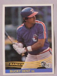 1984 Donruss Texas Rangers Baseball Card - Choose One