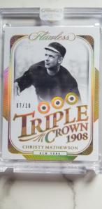 2024 Panini Flawless Christy Mathewson Triple Crown Card