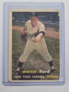1957 Topps Whitey Ford Baseball Card