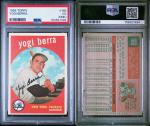 1959 Topps Yogi Berra #180 PSA 3 Card