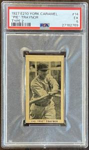 1927 E210 York Caramel Pie Traynor Card