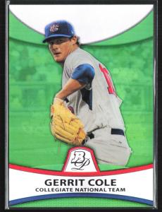 Gerrit Cole 2010 Bowman Platinum Green Refractor 499