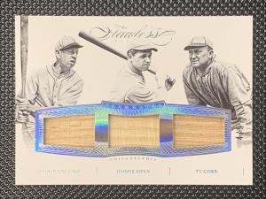 2016 Panini Flawless Ty Cobb Jimmie Foxx Card