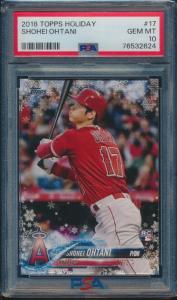 PSA 10 Shohei Ohtani 2018 Topps Holiday Rookie Card