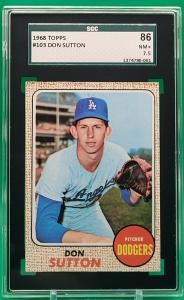 1968 Topps Don Sutton SGC 7.5 - Dodgers