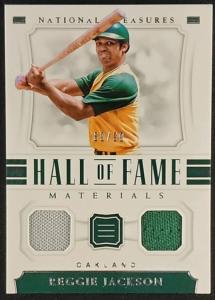 2018 National Treasures Reggie Jackson Hall of Fame Card