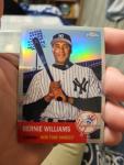 2022 Topps Chrome Bernie Williams Refractor Card