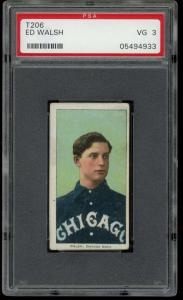 1909-11 T206 Ed Walsh PSA 3 Portrait Card