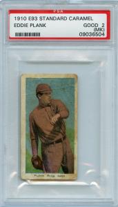 1910 E93 Eddie Plank Philadelphia Sports Card