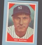 1960 Fleer Red Ruffing Yankees Card #63