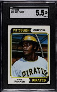 1974 Topps Dave Parker Rookie Card SGC 5.5