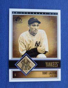 Tony Lazzeri 2002 UD SP Game Used Bat Relic