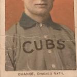 1909-11 T206 Frank Chance Portrait Red Card