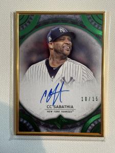 2022 Topps Transcendent C C Sabathia Auto 10/15