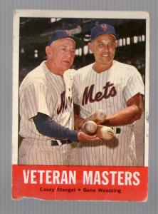 1963 Topps Casey Stengel Gene Woodling Mets Card
