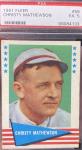 1961 Fleer Baseball Greats Christy Mathewson Card