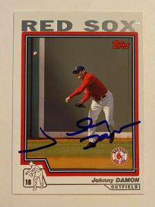 Johnny Damon Autographed Topps #82 2003 Card