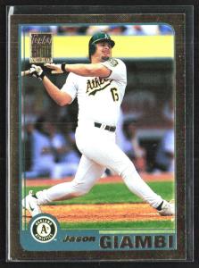 Jason Giambi 2001 Topps Gold #210 Card