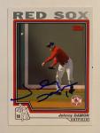 Johnny Damon Autographed Topps #82 2003 Card