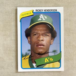 Rickey Henderson 2006 Topps Rookie Card #21