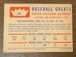 Grover Cleveland Alexander 1960 Fleer Baseball Card