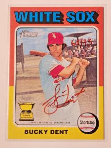 2024 Topps Heritage Bucky Dent Auto Red Ink