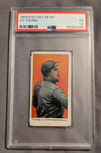 1909 E101 Cy Young PSA 1.5 Card Set