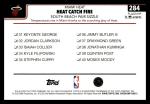 2025-26 Topps Miami Heat Basketball Team Set